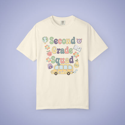 Second Grade Retro Fun Teacher T Shirt Comfort Colors Unisex Back to School