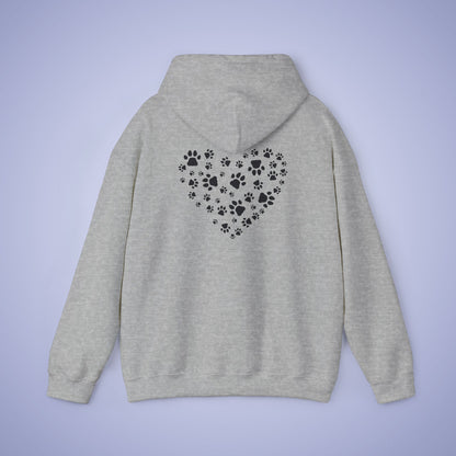 Dog Vet Hooded Sweatshirt Veterinarian Gift Double Sided Paw Prints