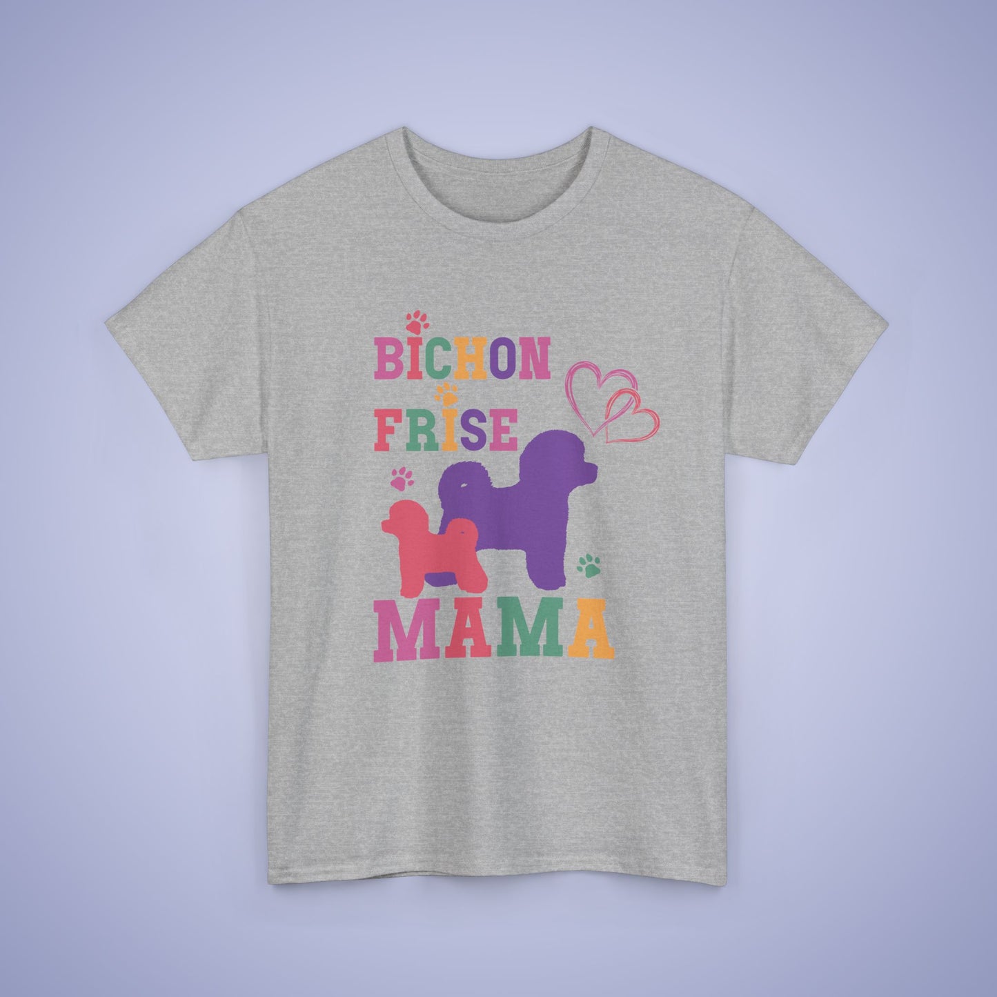 Bichon Frise Mama Dog Lover Mothers Day Unisex Oversized T Shirt