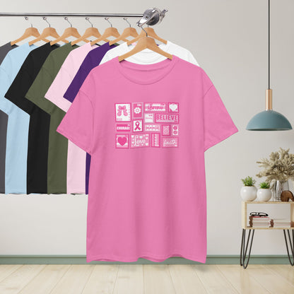 Postage Stamp Breast Cancer Awareness and Support Unisex T Shirt