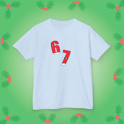 Santa Belt Christmas 67 Tee Fun Trending Kids Cotton T Shirt Six Seven Youth