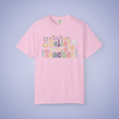 Relief Teacher T Shirt Retro Comfort Colors Unisex Back to School