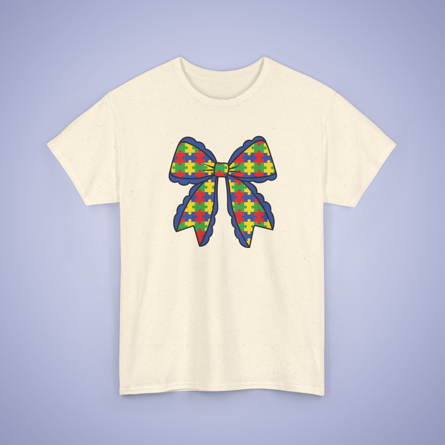 Coquette Bow Puzzle Graphic Love Needs No Words Autism Awareness Unisex T Shirt