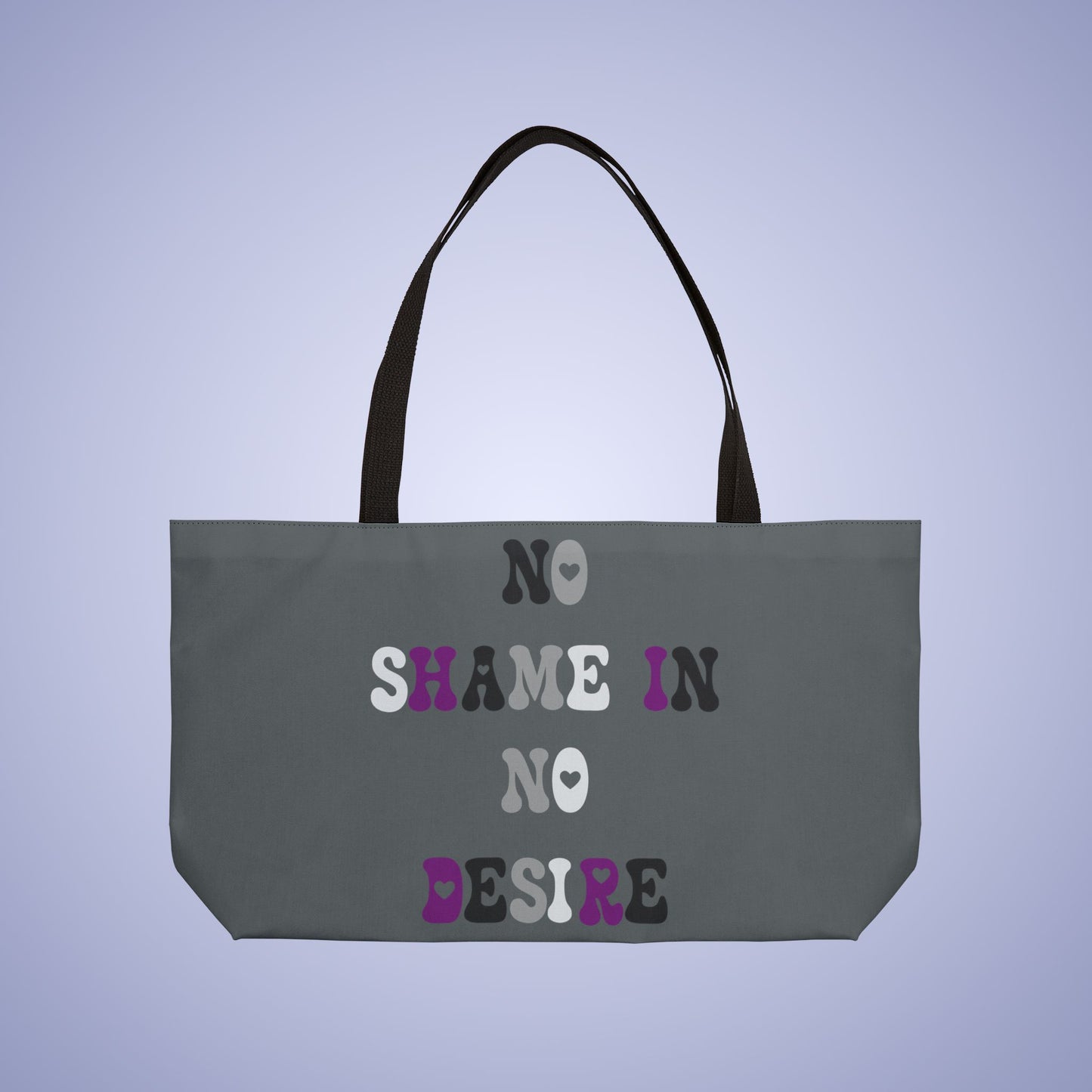 Asexual Pride Month Weekender Large Beach Bag Tote
