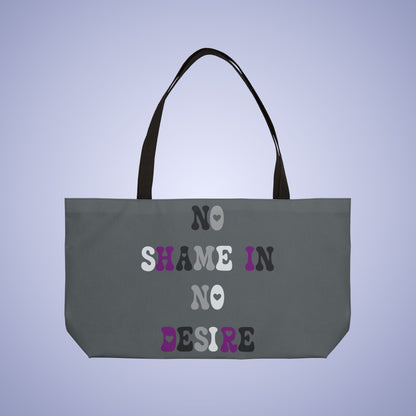Asexual Pride Month Weekender Large Beach Bag Tote