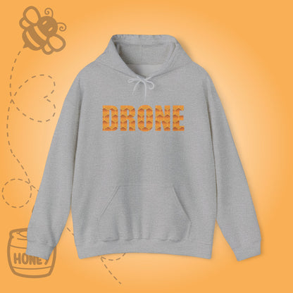 Drone Sweet As Honey  Honeycomb Word Art Design Hoodie Sweatshirt