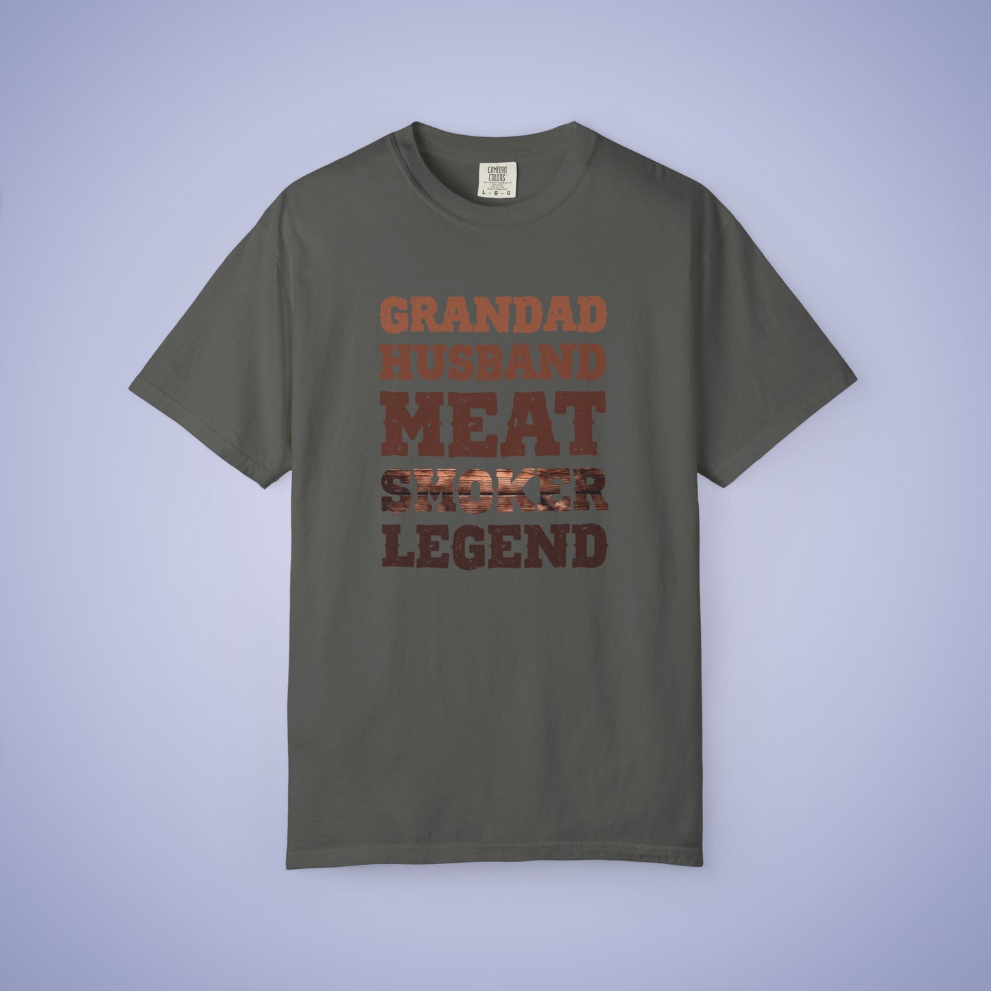 Grandad Husband Meat Smoker Legend Comfort Colors Mens T Shirt Fathers Day Gift