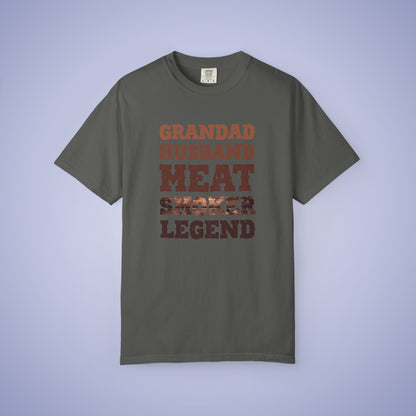 Grandad Husband Meat Smoker Legend Comfort Colors Mens T Shirt Fathers Day Gift