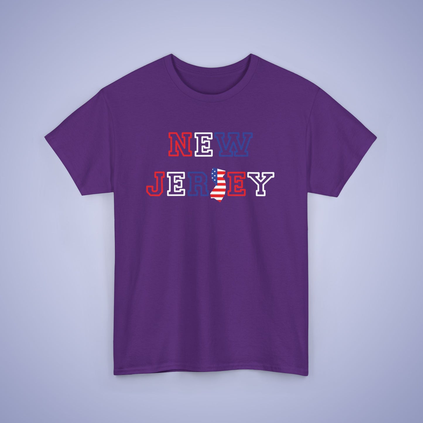 New Jersey Map Text Art Proud American Unisex T Shirt