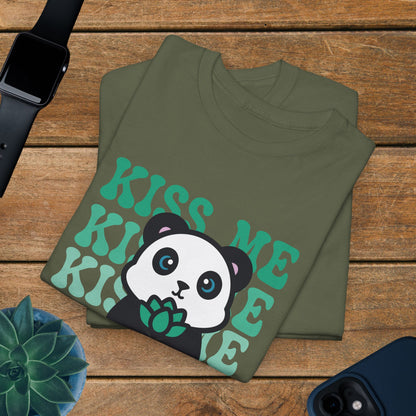 Kiss Me Panda Lover National Panda Day Unisex T Shirt