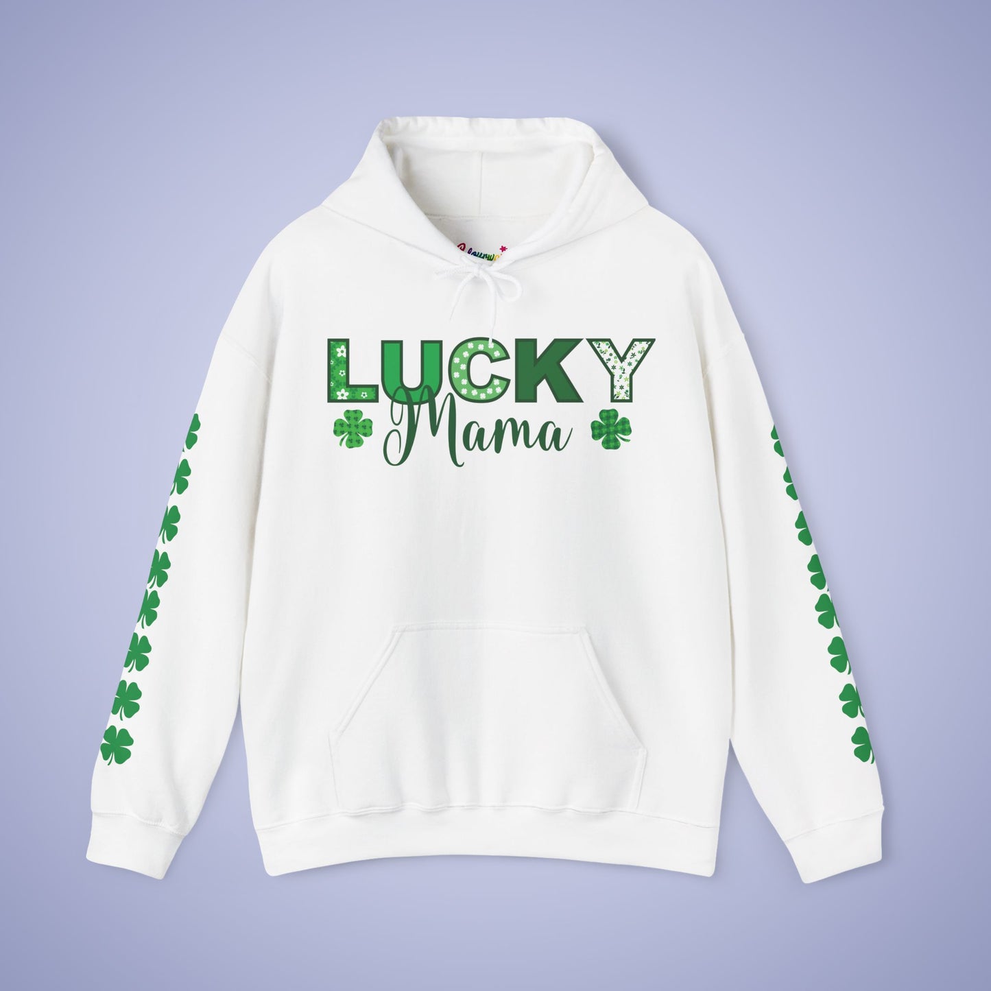 Lucky Mama St Patricks Day Green Unisex Hoodie Sweatshirt