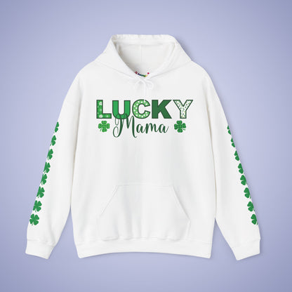 Lucky Mama St Patricks Day Green Unisex Hoodie Sweatshirt