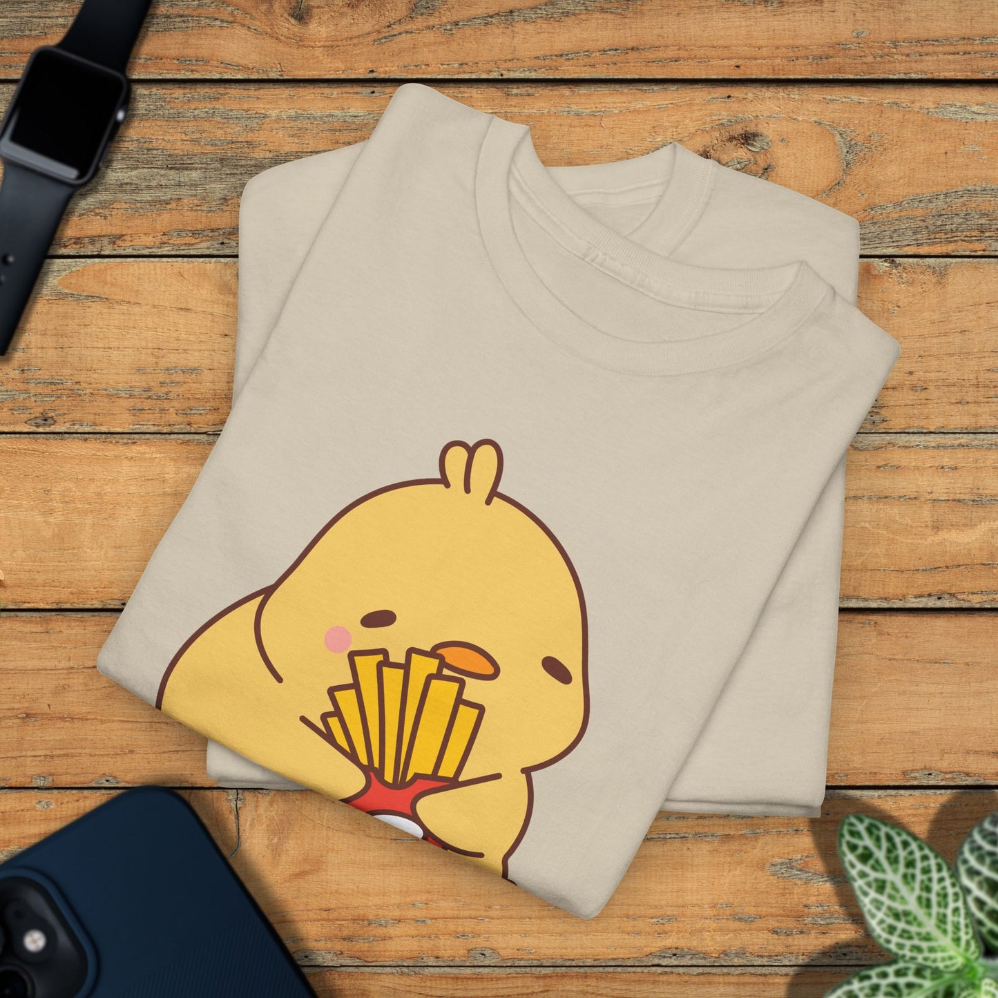 Chip Lover F CAW F Cute Funny Chick Unisex Chicken T Shirt