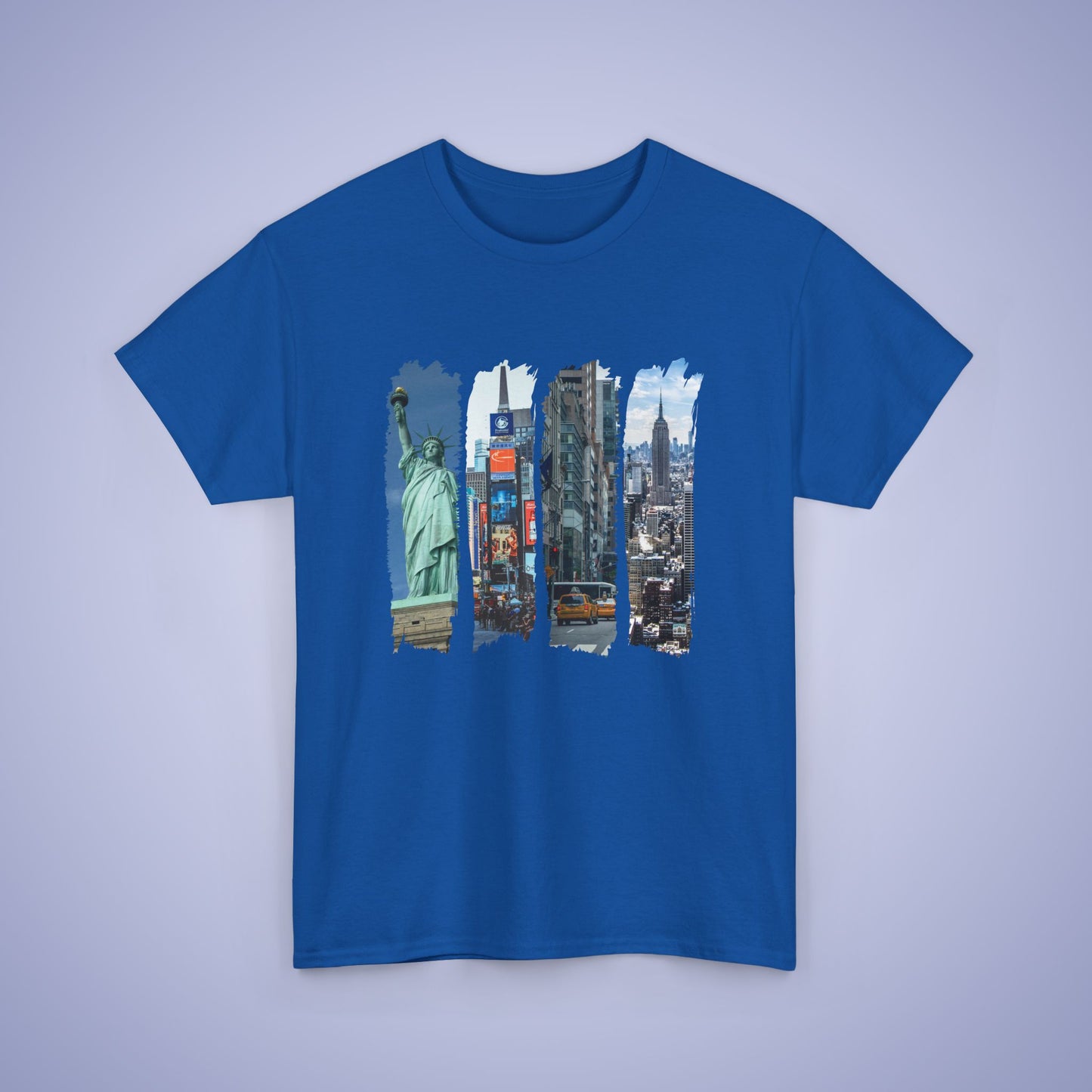 New York City Paint Brush Stroke Photographic Unisex Oversized T Shirt