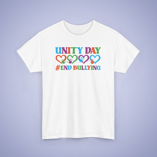 End Bullying Hearts and Hands Unity Day Teachers T Shirt Unisex