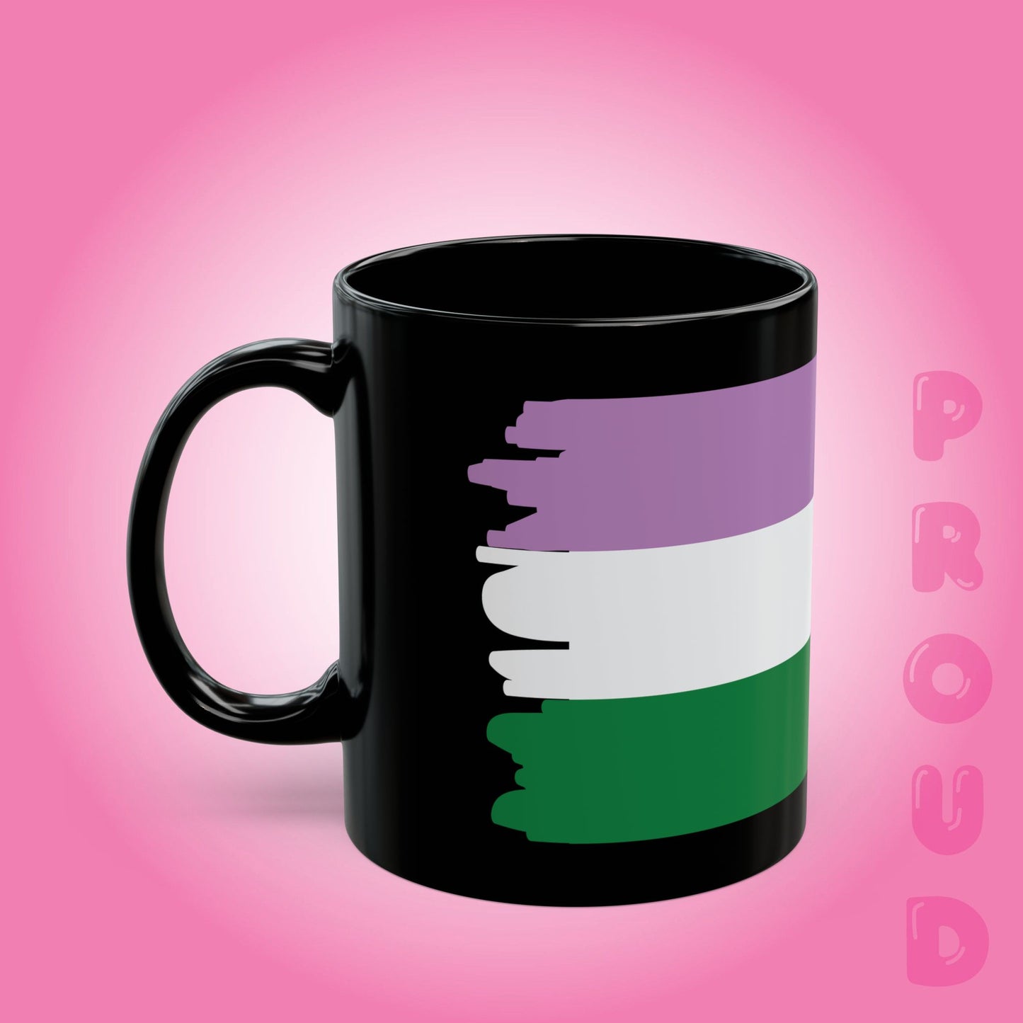 Gender Queer Pride Month LGBTQ Black 11oz or 15oz Coffee Mug