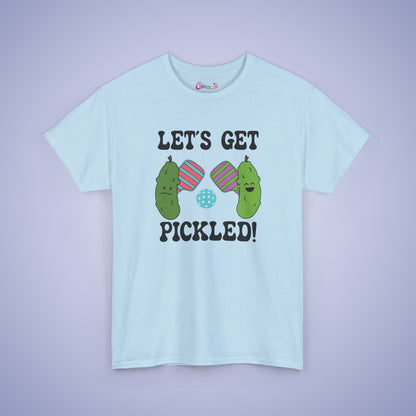 Lets Get Pickled Funny Pickleball Lover Gift Tee Graphic Design T Shirt