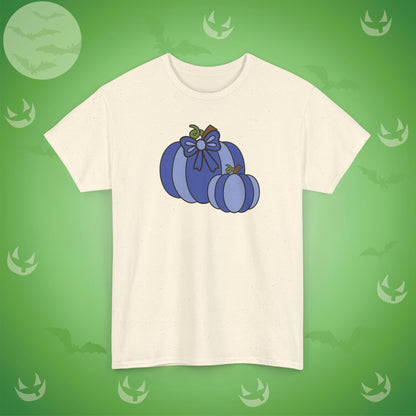 Thanksgiving Fall Inspired Halloween Blue Pumpkin Unisex T Shirt