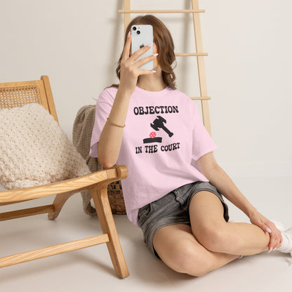 Objection in the Court Pickleball Lover Funny Lawyer Judge Gift Tee Graphic Design T Shirt