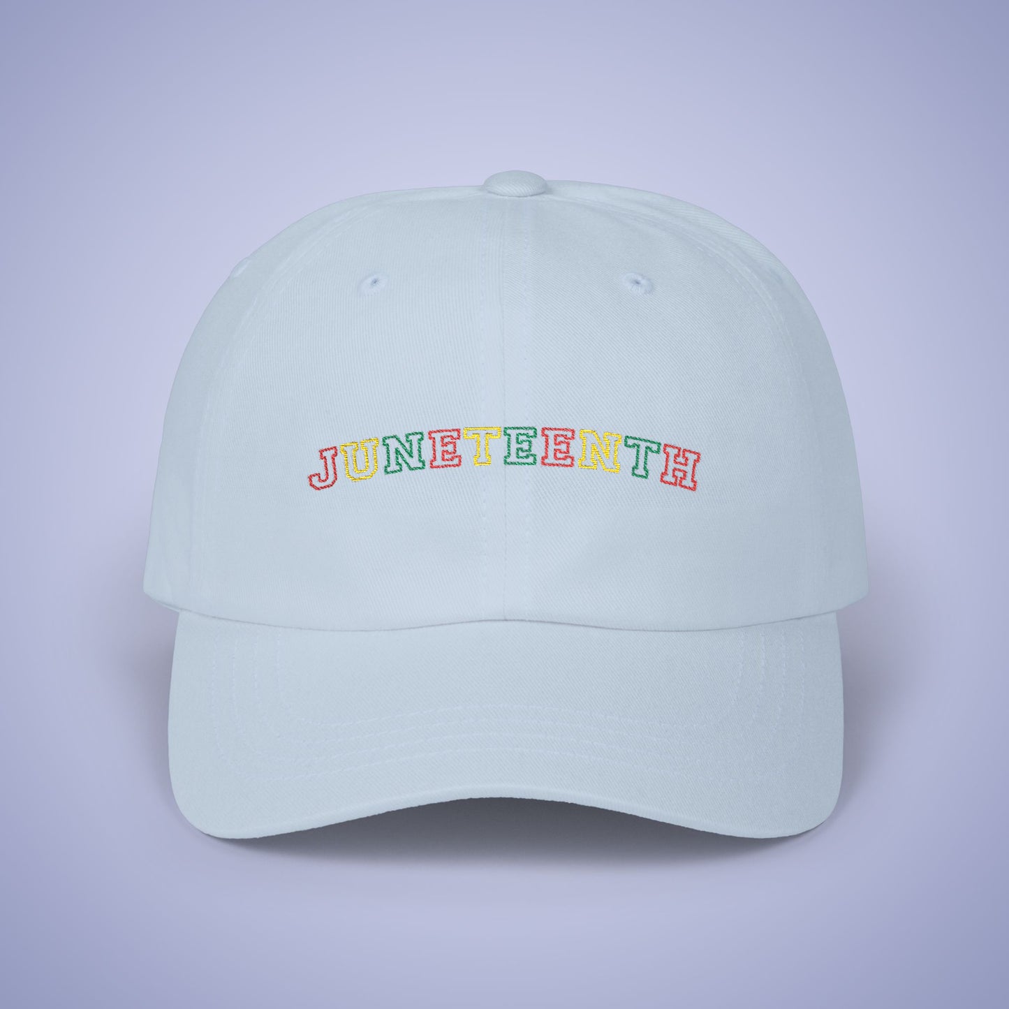 Juneteenth Embroidered Classic Dad Cap Unisex Coloured Embroidery