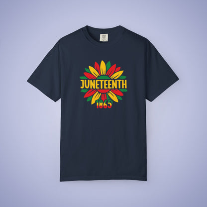 Flower Juneteenth 1865 Comfort Colors T Shirt Unisex