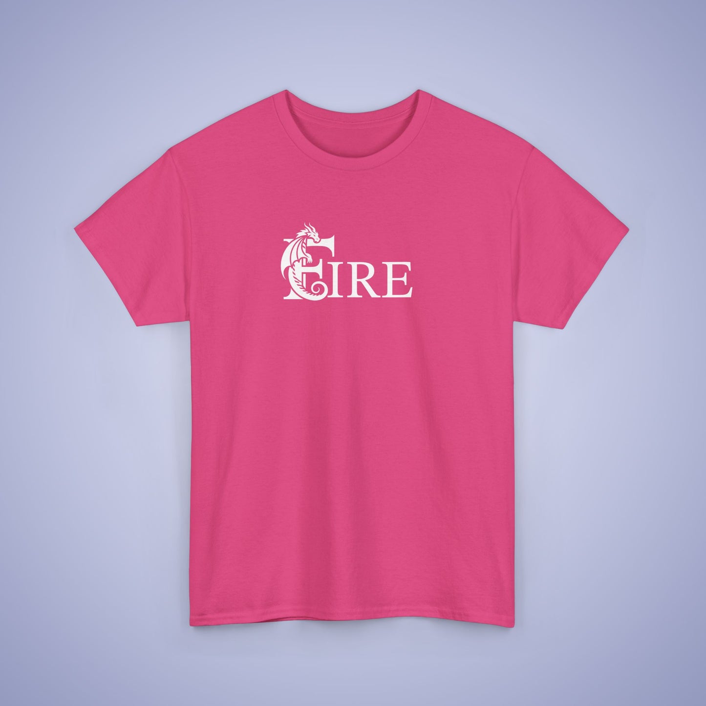 Fire Word Art Text Dragon Lover Unisex T Shirt