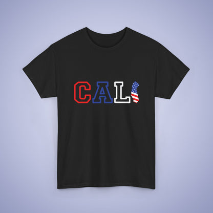 California Map Text Art Proud American Unisex T Shirt