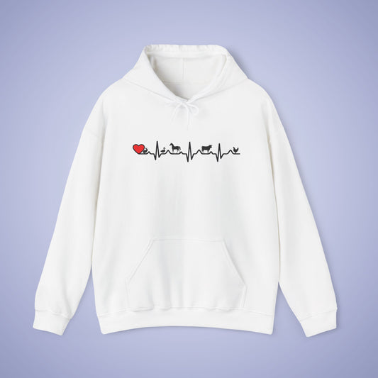 Animal Vet Hooded Sweatshirt Veterinarian Gift Double Sided Paw Prints