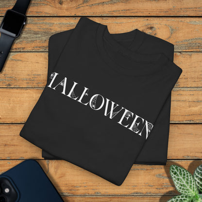 Halloween Spider Word Art White Unisex T Shirt