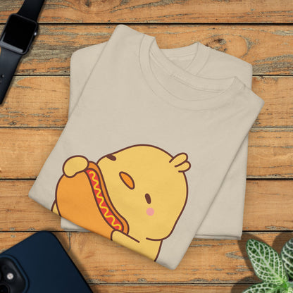 Hot Dog Lover F CAW F Cute Funny Chick Unisex Chicken T Shirt