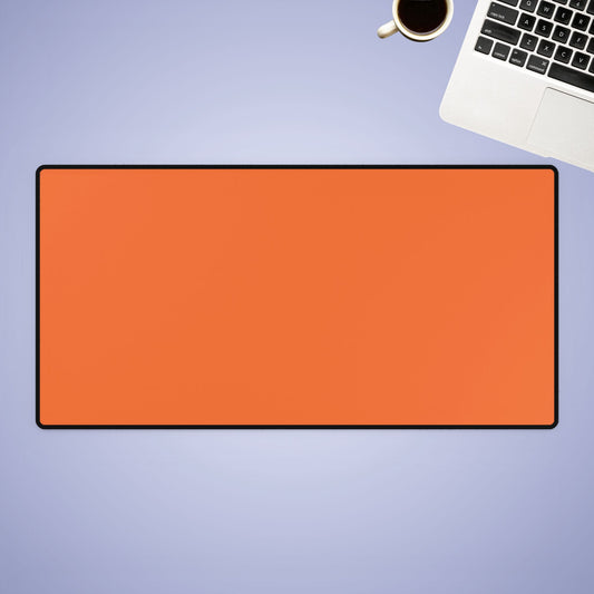 Light Orange Desk Mat Minimalist Office Teacher Decor Gift Medium & Large