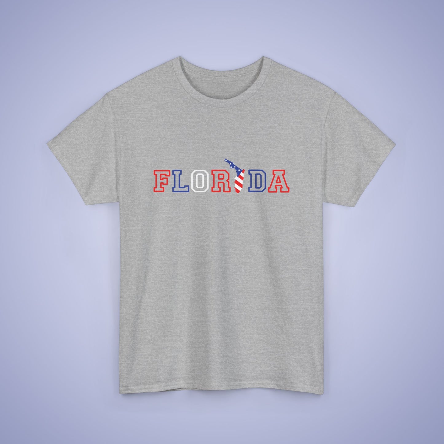 Florida Map Text Art Proud American Unisex T Shirt
