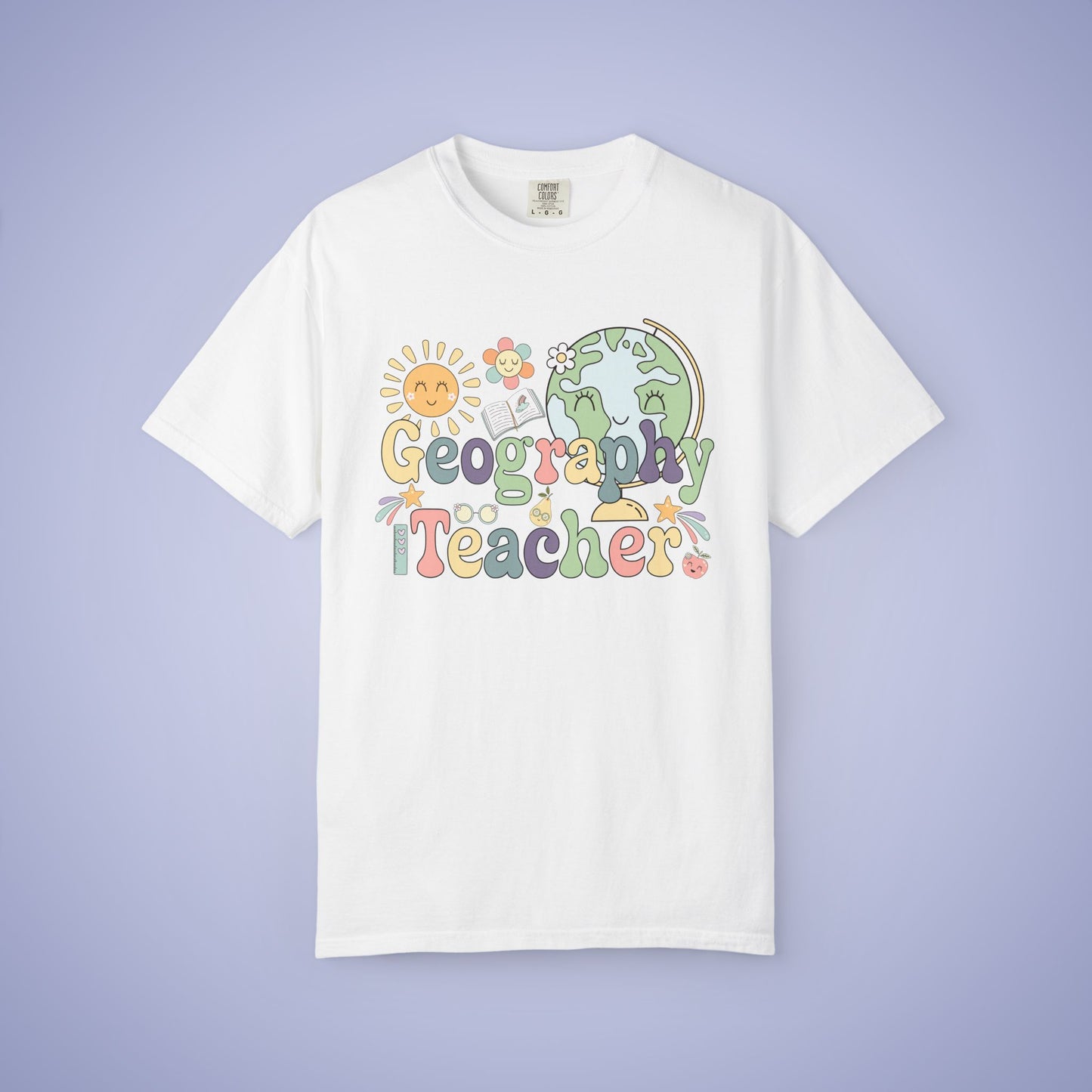 Geography Teacher T Shirt Retro Comfort Colors Unisex Back to School