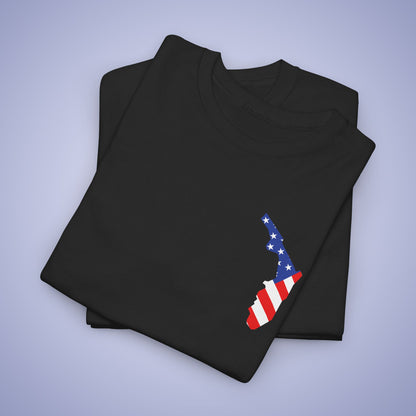 Florida Map Pocket Art Proud American Unisex T Shirt