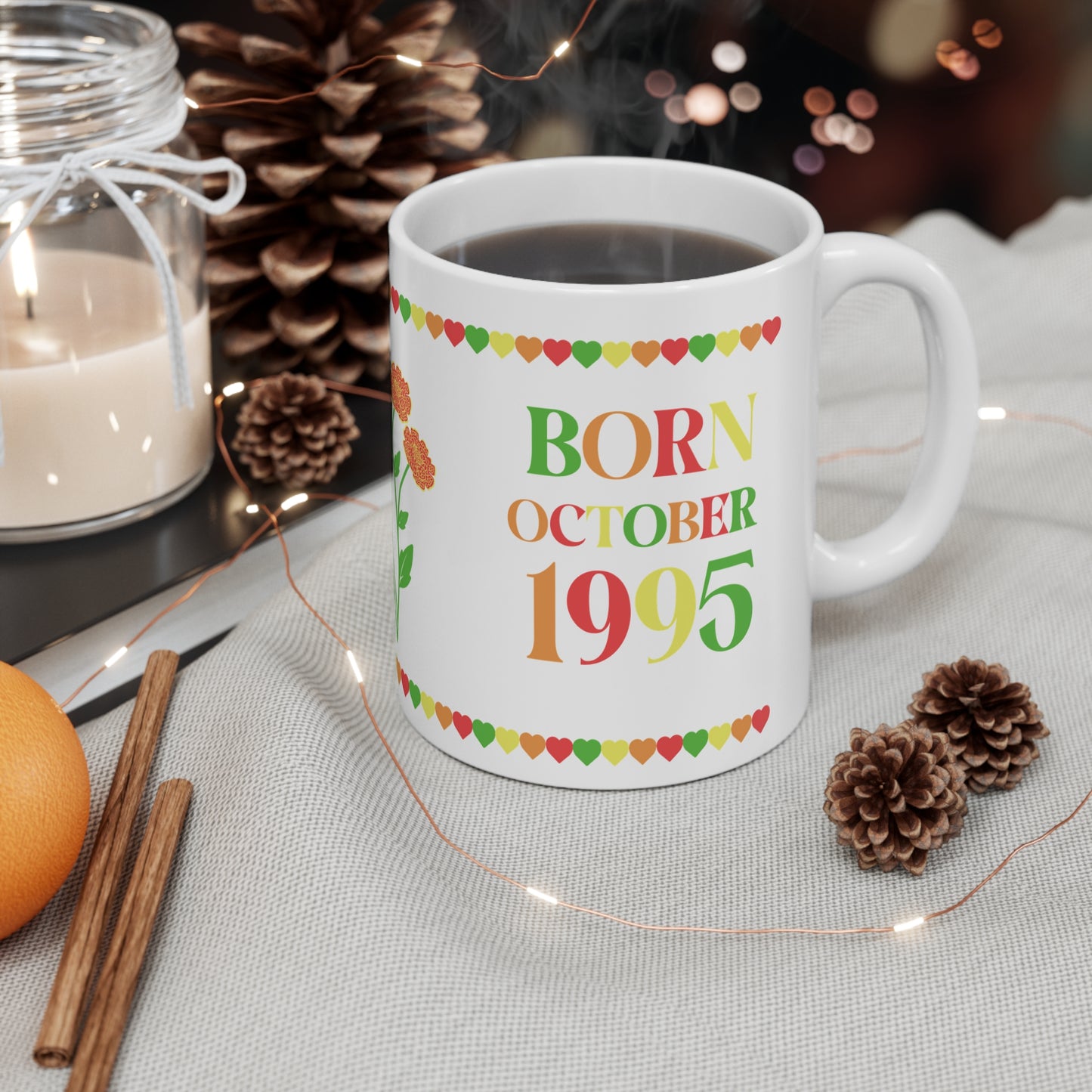 Best Mama Mothers Day October Birth Flower Ceramic Gift Mug