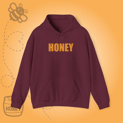 Honey Lover Honeycomb Sweet As Honey Word Art Design Hoodie Sweatshirt