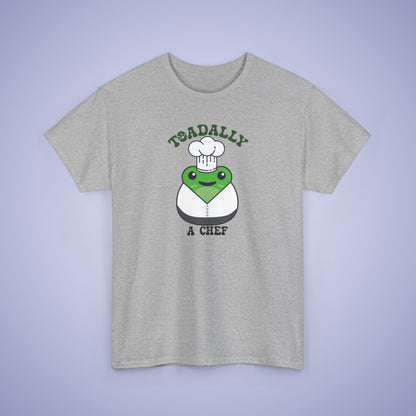 Toadally a Chef Graphic Tee Frog Lover Funny Cook Gift Unisex T Shirt