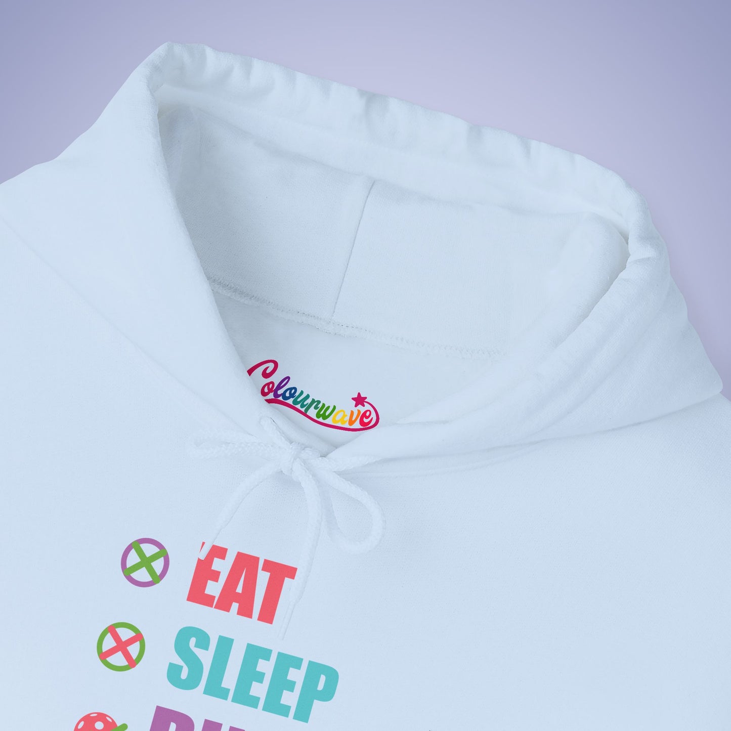 Eat Sleep Dink Repeat Pickleball Hoodie | Funny Pickleball Lover Gift Vibrant Version