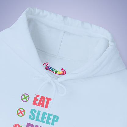 Eat Sleep Dink Repeat Pickleball Hoodie | Funny Pickleball Lover Gift Vibrant Version