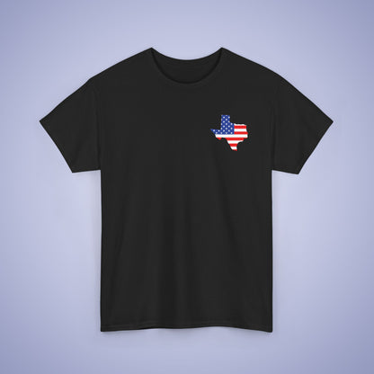 Texas Map Pocket Art Proud American Unisex T Shirt