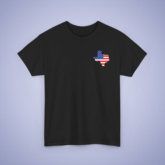 Texas Map Pocket Art Proud American Unisex T Shirt