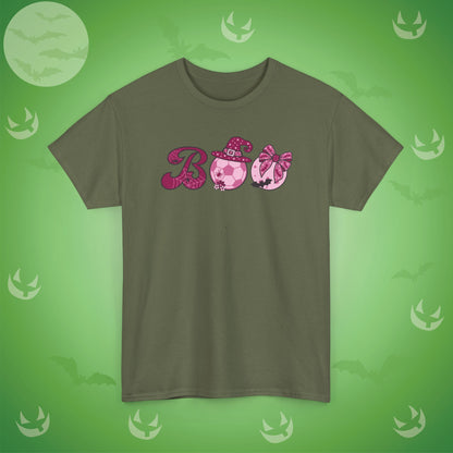 Soccer BOO T-Shirt | Girly Coquette Halloween Design