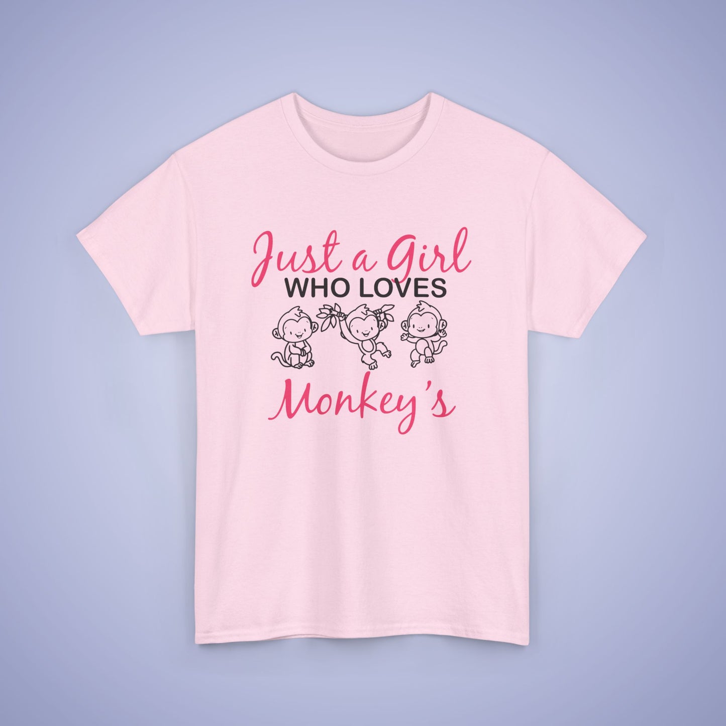 Just a Girl who Loves Monkeys Unisex T-Shirt