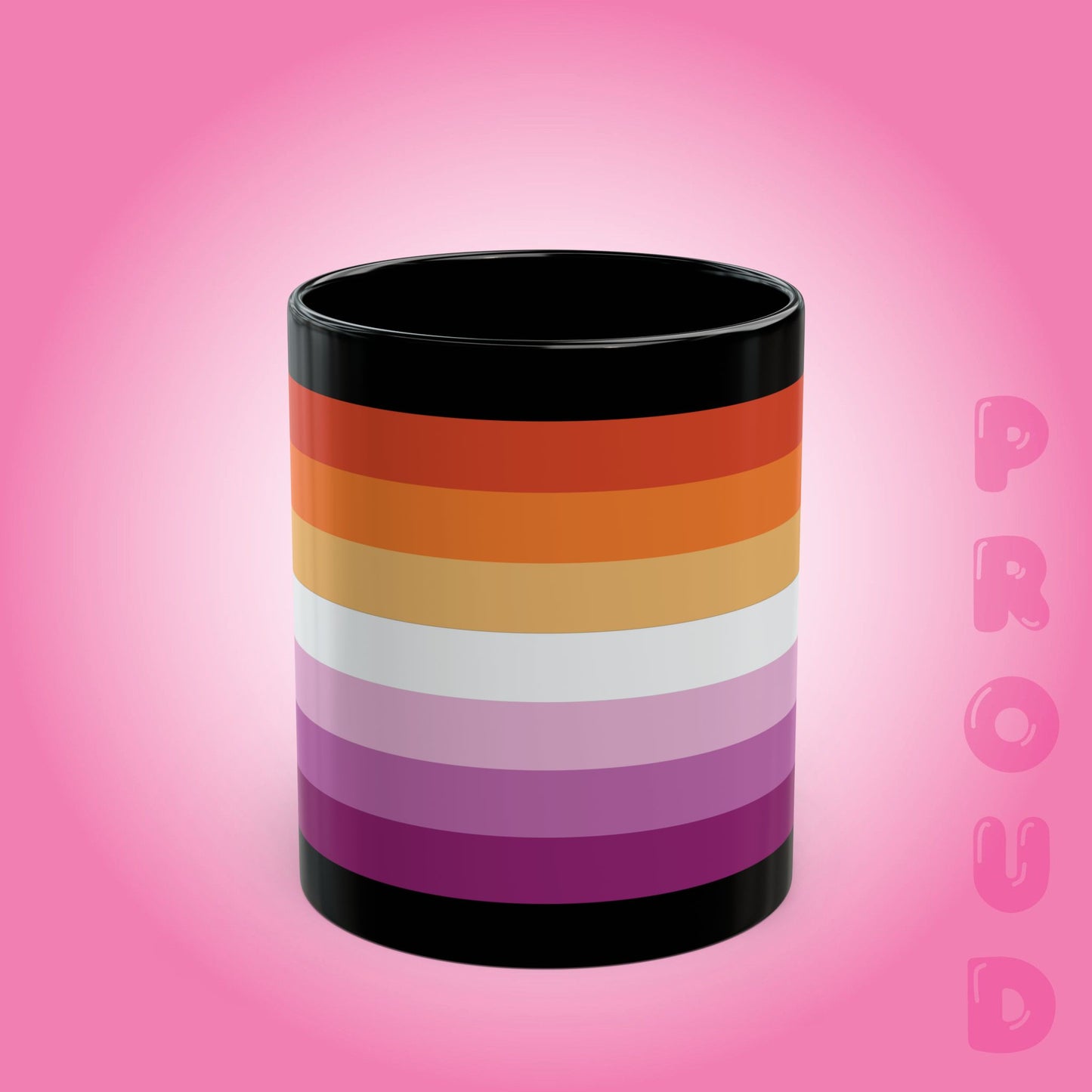 Lesbian Pride Month Gay LGBTQ Black 11oz or 15oz Coffee Mug