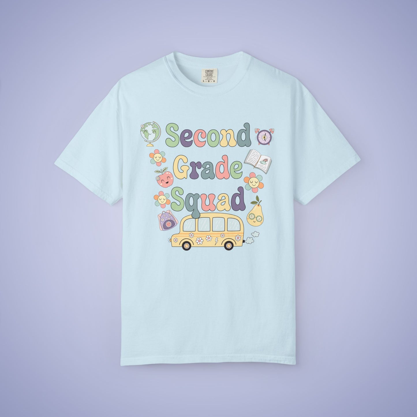 Second Grade Retro Fun Teacher T Shirt Comfort Colors Unisex Back to School