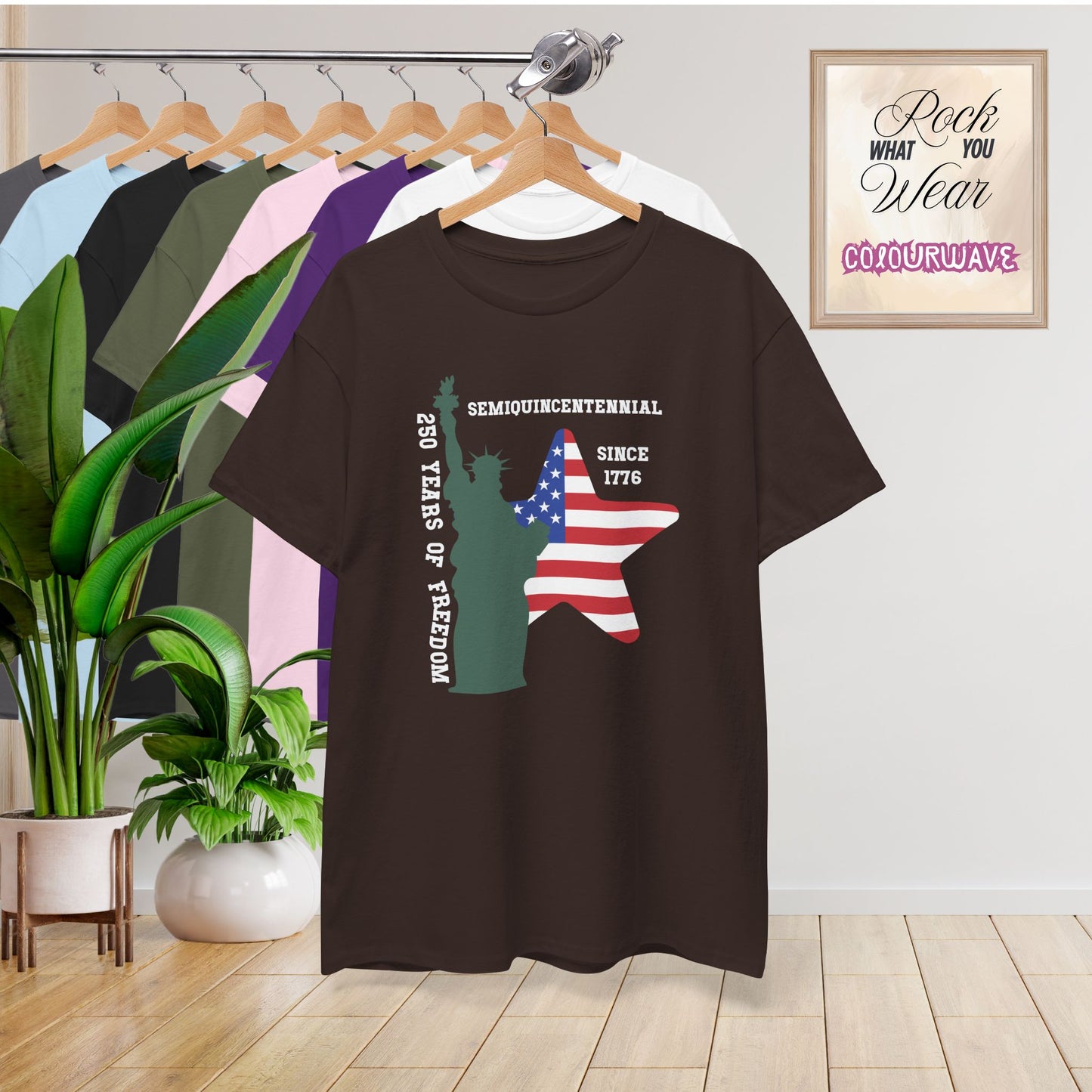 SemiQuincentennial Statue of Liberty 250 Years of Freedom USA Celebration Unisex T Shirt