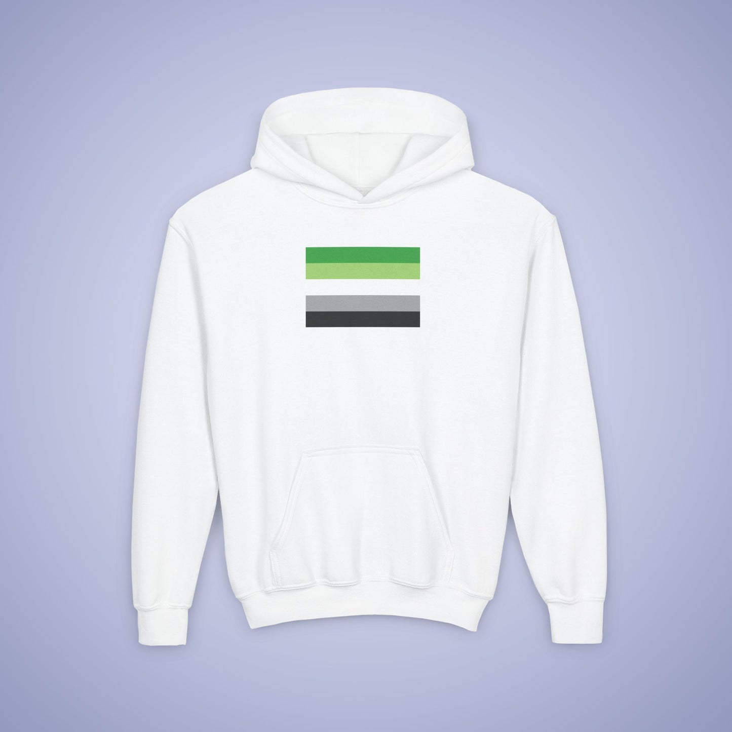 Aromantic Flag Pride Kids Cotton Hoodie LGBTQ Pride Month
