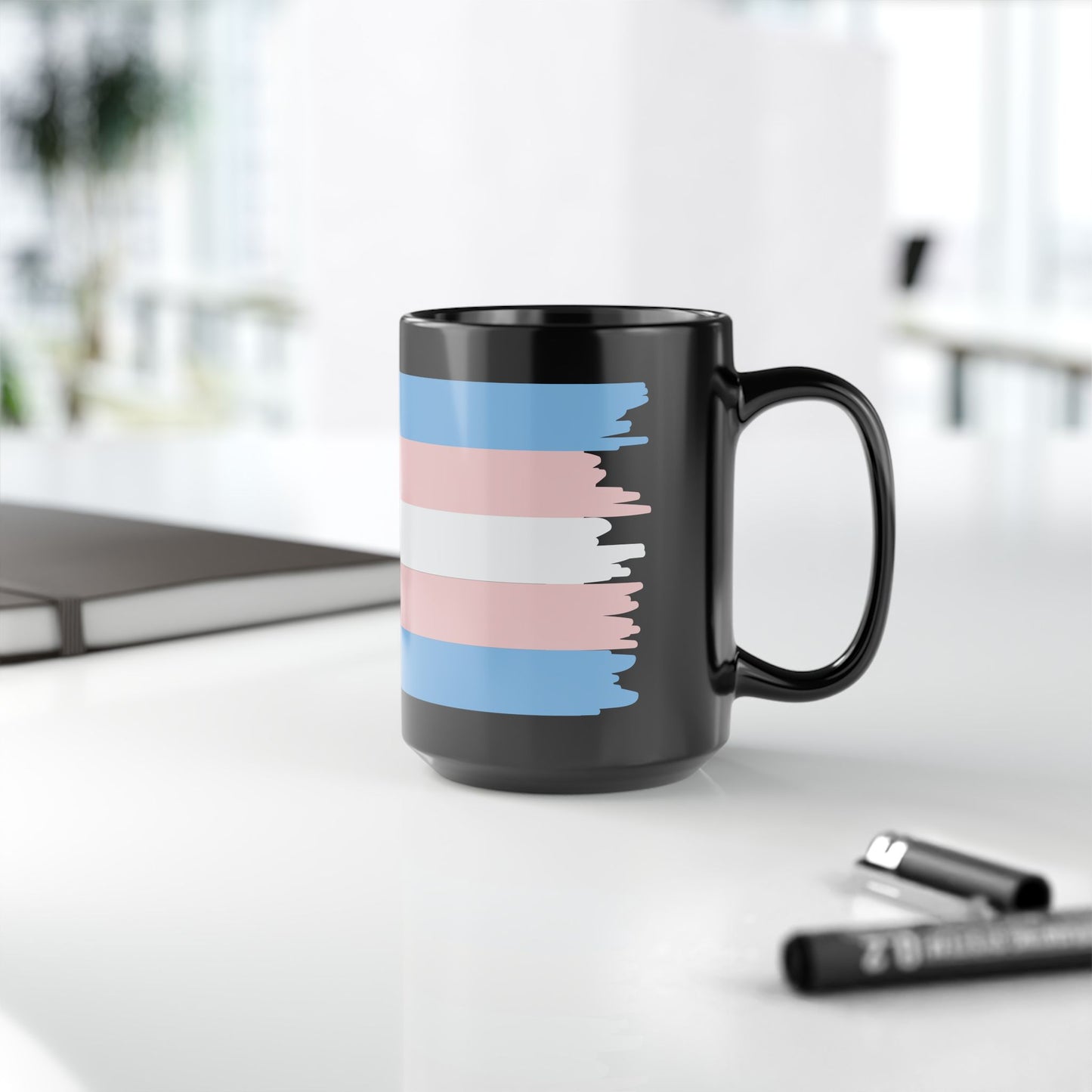 Transgender Pride Month LGBTQ Trans Black 11oz or 15oz Coffee Mug