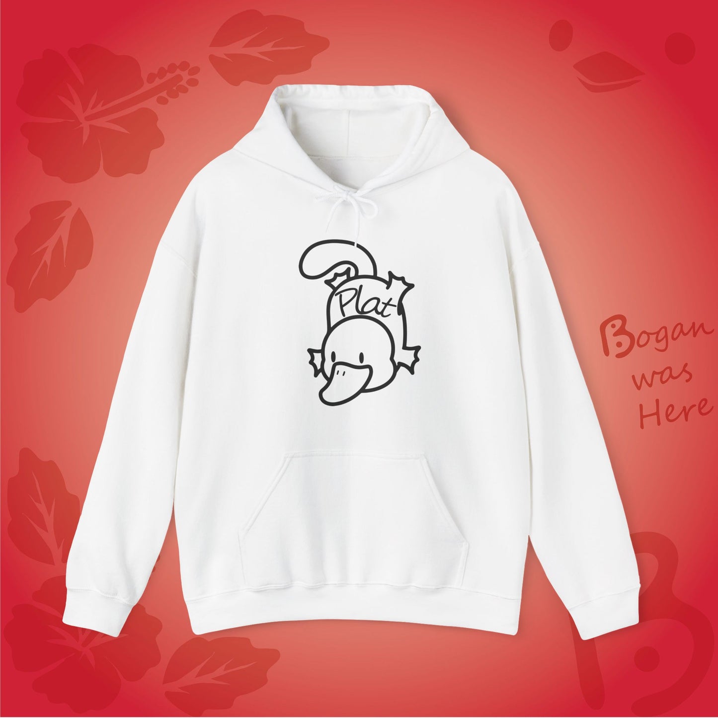 Plat the Platypus Bogan's Design Hoodie Sweatshirt