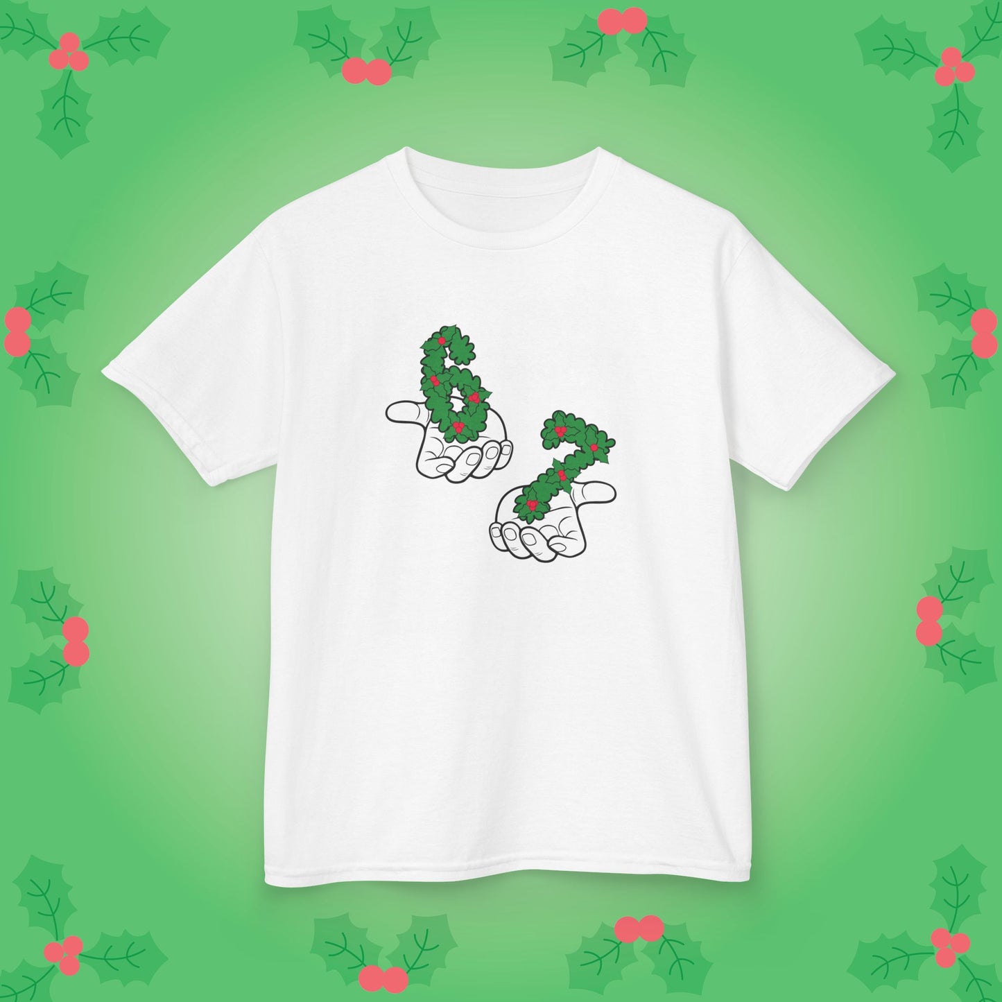 Holly Christmas 67 Tee Fun Trending Kids Cotton T Shirt Six Seven Youth